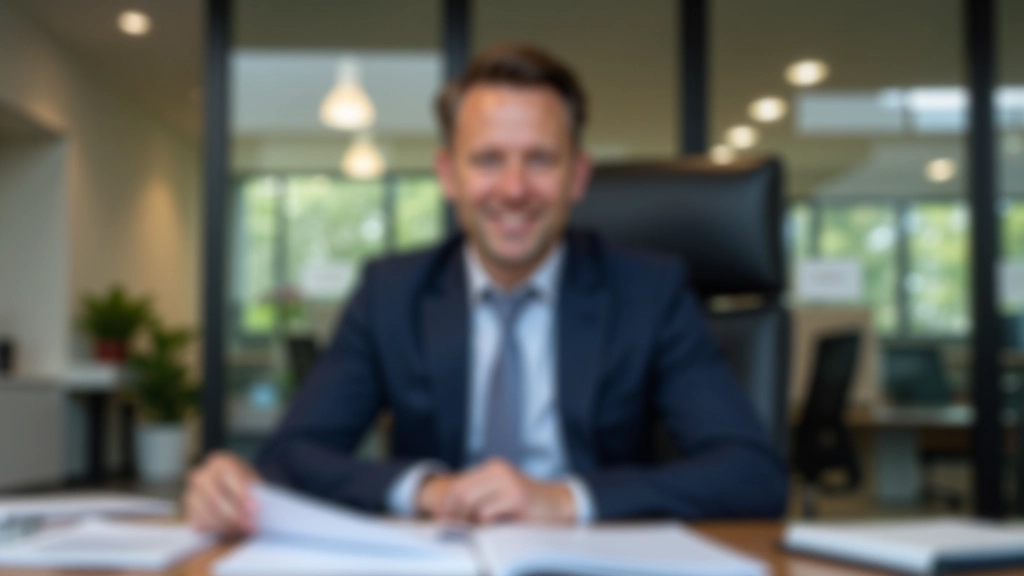 Conseiller fiscal travaillant à son bureau avec documents et ordinateur